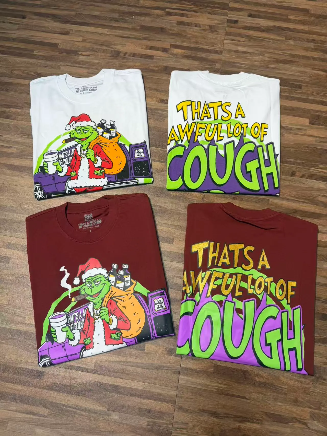 # / ｜ THAT'S A AWFUL LOT OF COUGH SYRUP In Stock T （fabric):32 Sizes（size）：S-M L X L （colour）： / 👉